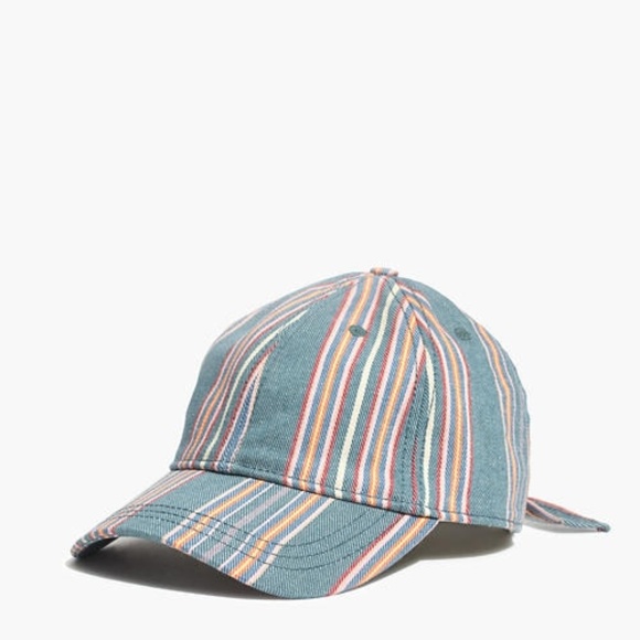 Madewell Accessories - Madewell Striped Bow Ball Cap Baseball Hat